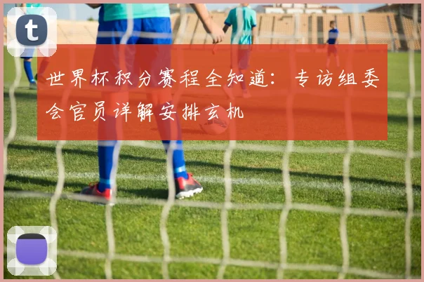 世界杯积分赛程全知道：专访组委会官员详解安排玄机