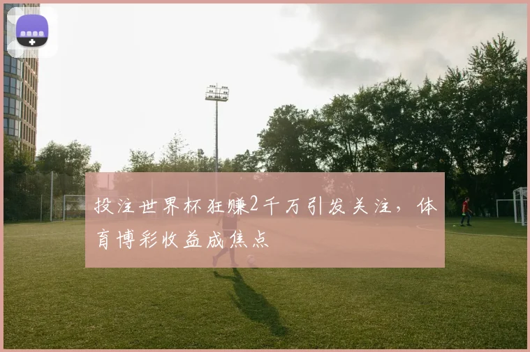 投注世界杯狂赚2千万引发关注，体育博彩收益成焦点
