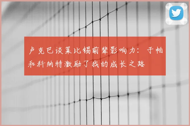 卢克巴谈莱比锡前辈影响力：于帕和科纳特激励了我的成长之路